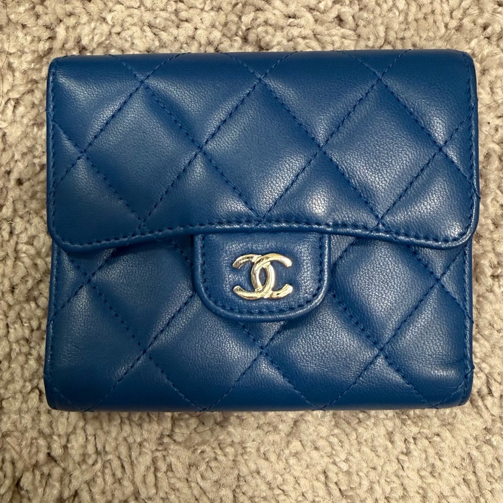 Chanel lamb skin wallet